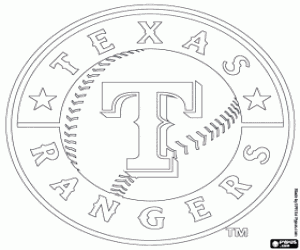 malvorlagen Logo der Texas Rangers ausmalbilder