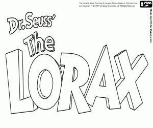 malvorlagen Logo der The Lorax ausmalbilder