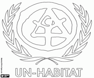 malvorlagen Das Logo der UN-HABITAT ausmalbilder