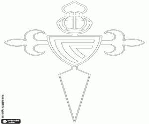 malvorlagen Logo von der Real Club Celta de Vigo ausmalbilder