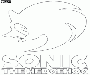 malvorlagen Logo von Sonic The Hedgehog ausmalbilder