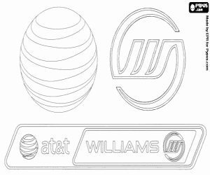malvorlagen Logo von Williams F1 ausmalbilder