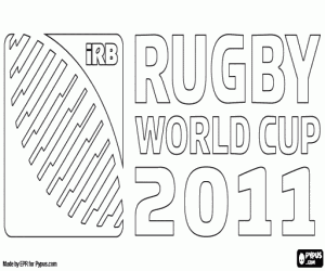 malvorlagen Logo der World Cup Rugby 2011 ausmalbilder