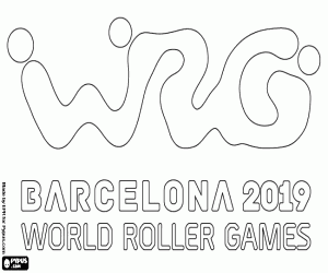 malvorlagen Logo World Roller Games Barcelona 2019 ausmalbilder