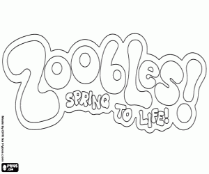 malvorlagen Logo der Zoobles, Spring to life ausmalbilder