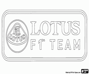 malvorlagen Lotus F1 Team logo ausmalbilder