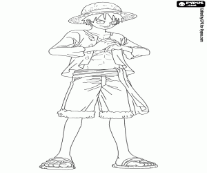 malvorlagen Luffy in One Piece New World ausmalbilder
