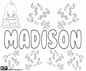 malvorlagen Madison, unisex-name ausmalbilder