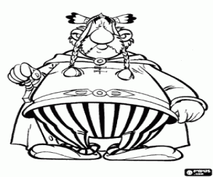 malvorlagen Majestix, Häuptling der Gallier ausmalbilder