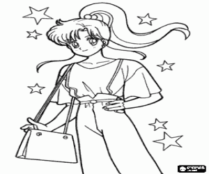 malvorlagen Makoto Kino, Sailor Moon Charakter ausmalbilder