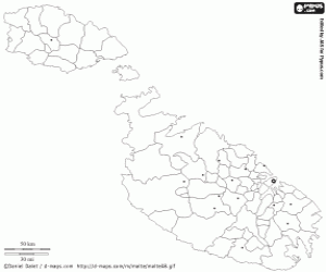 malvorlagen Malta Karte ausmalbilder