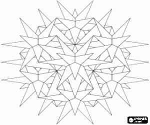malvorlagen Mandala in drei Dimensionen ausmalbilder