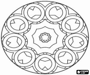 malvorlagen Mandala mit Ringen ausmalbilder