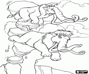 malvorlagen Manny und Ellie in Gefahr ausmalbilder