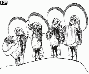 malvorlagen Die Mariachis Rango ausmalbilder