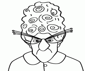 malvorlagen Marlena Gru, ein Porträt ausmalbilder