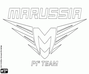 malvorlagen Marussia F1 Team logo ausmalbilder