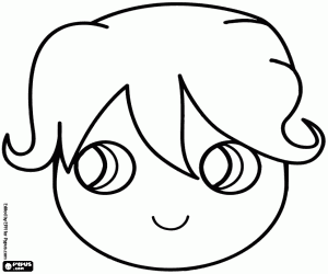 malvorlagen Maske mit einem Kind-Gesicht ausmalbilder