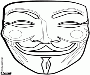 malvorlagen Maske mit orientalischen Gesicht ausmalbilder