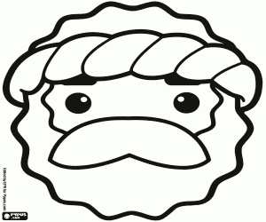 malvorlagen Maske der Vulcanus oder Hephaistos ausmalbilder