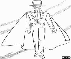 malvorlagen Der maskierte Held Tuxedo Mask ausmalbilder