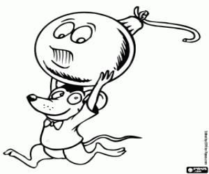 malvorlagen Maus und Weihnachtskugel ausmalbilder