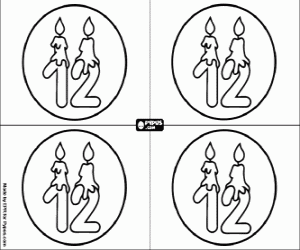 malvorlagen Meinem zwölften Geburtstag ausmalbilder