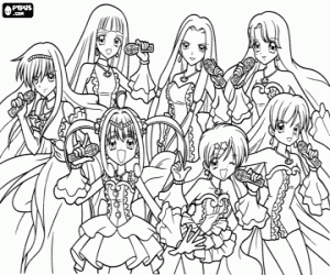 malvorlagen Mermaid Melody Protagonisten ausmalbilder