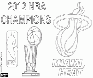 malvorlagen Miami Hitze 2012 NBA Meister ausmalbilder