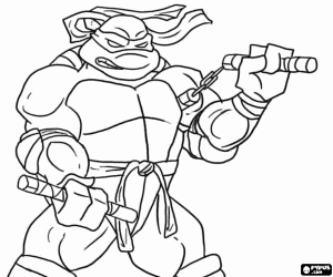 malvorlagen Michelangelo und die nunchakus ausmalbilder