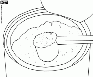 malvorlagen Milchpulver Mit einem Löffel ausmalbilder