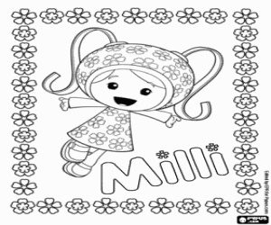 malvorlagen Milli Umizoomi und Blumen ausmalbilder