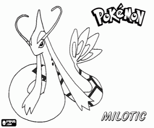 malvorlagen Milotic, ein Pokémon ausmalbilder