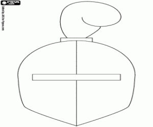 malvorlagen Mittelalterliche Helme mit Federn ausmalbilder
