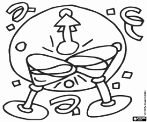 malvorlagen Mitternacht Tischrede das neue Jahr ausmalbilder