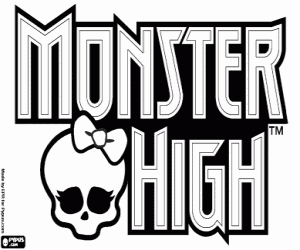 malvorlagen Monster High logo, emblem ausmalbilder