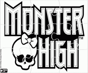 malvorlagen Monster High Logo puzzle ausmalbilder