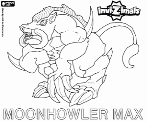malvorlagen Moonhowler Max, ein Invizimals ausmalbilder