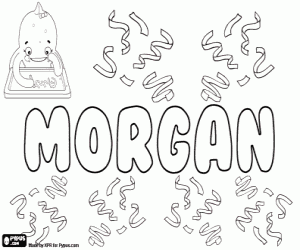 malvorlagen Morgan, unisex-name ausmalbilder