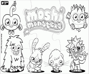malvorlagen Moshi Monsters puzzle ausmalbilder