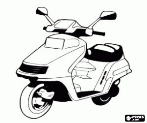 malvorlagen Motorrad-Scooter ausmalbilder
