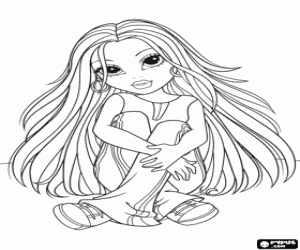 malvorlagen Moxie Girlz auf dem Boden sitzend ausmalbilder