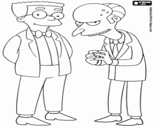 malvorlagen Mr. Burns und Smithers ausmalbilder