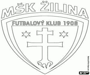 malvorlagen MSK Zilina-Schild ausmalbilder