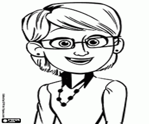 malvorlagen Die Mutter von Nate, Sarah ausmalbilder