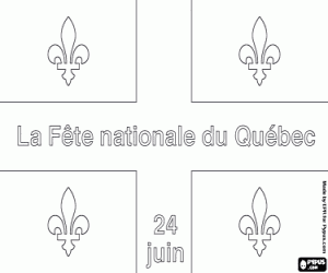 malvorlagen Nationalfeiertag von Quebec ausmalbilder