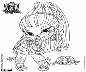 malvorlagen Nefera de Nile, Baby Monster High ausmalbilder