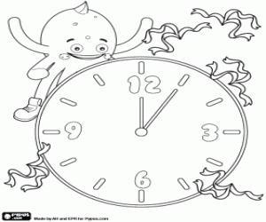 malvorlagen Das neue Jahr mit Pypus ausmalbilder