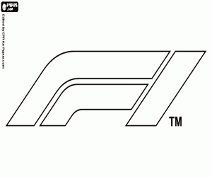 malvorlagen Neue offizielle F1-logo ausmalbilder