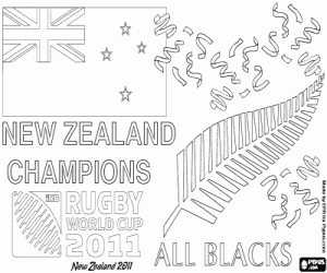 malvorlagen Neuseeland, Weltmeister Rugby 2011 ausmalbilder